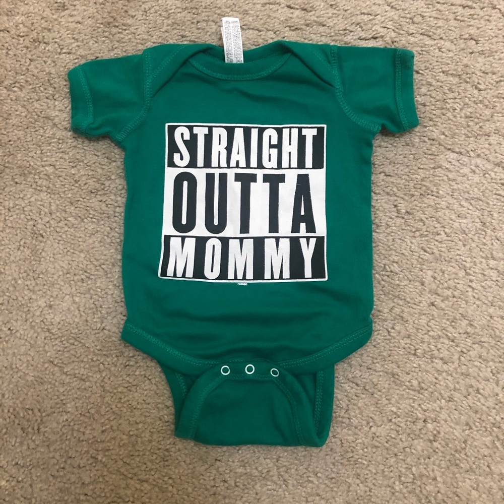 Straight Outta Mommy baby onesie